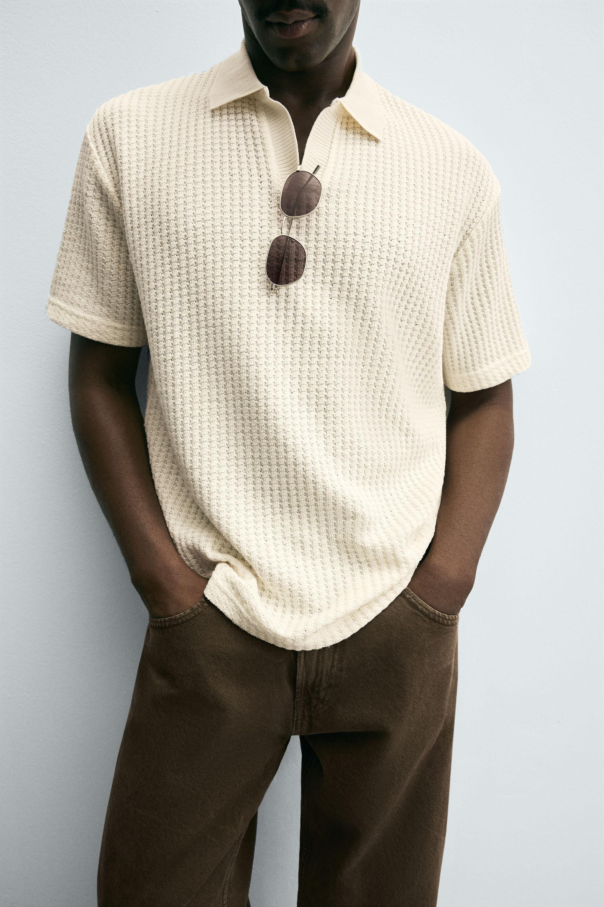 TEXTURED POLO SHIRT